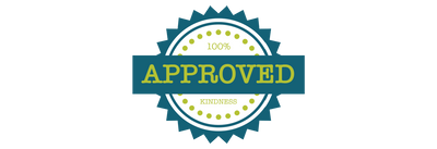 Picture showing 100% kindness approved products