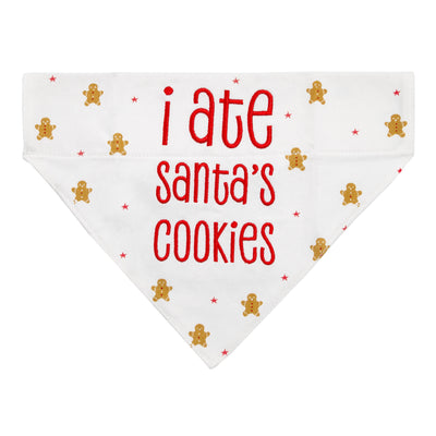 "I Ate Santa's Cookies" Dog Bandana, S/M - Rewired & Real