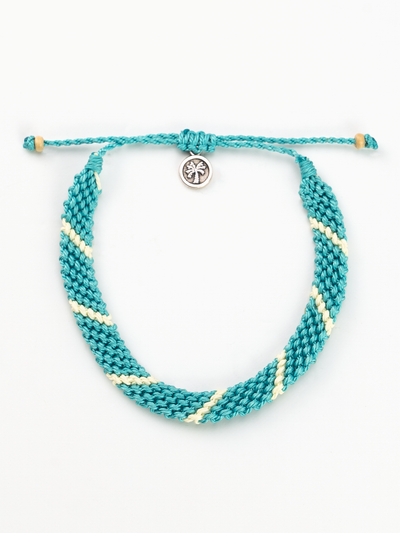 Catur Handmade Woven Surf Bracelet - Turquoise - Rewired & Real