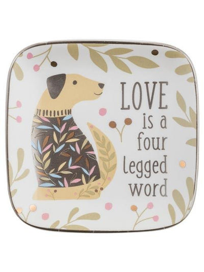 Love Is A Four Legged Word Large Trinket Tray - Rewired & Real