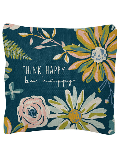 Think Happy - Square Pillow - Rewired & Real