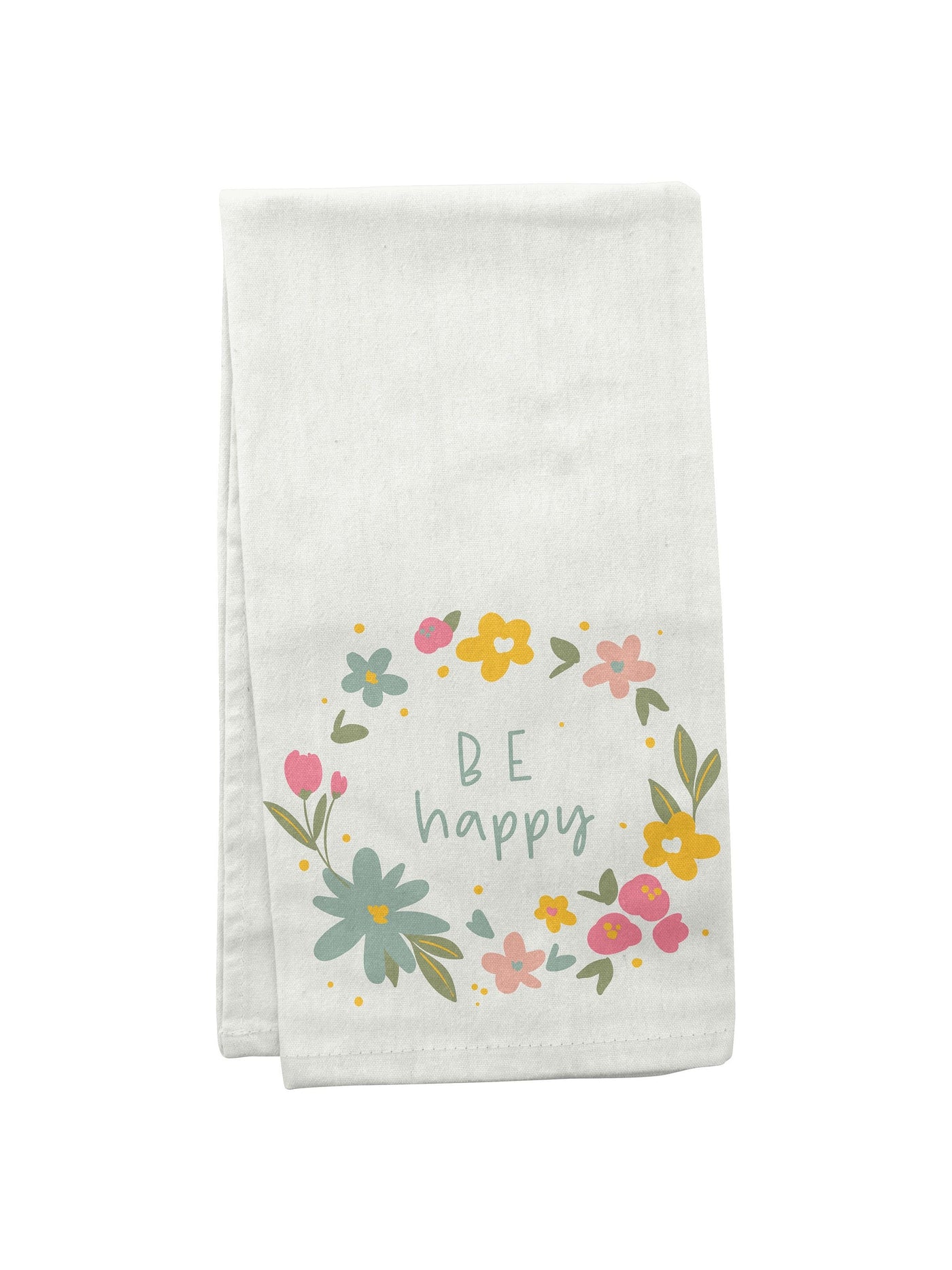 Be Happy Tea Towel - Rewired & Real