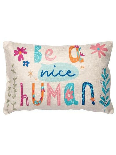Be a Nice Human - Lumbar Pillow - Rewired & Real