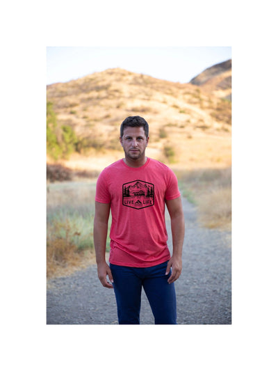 Bear Life Heather Red T-Shirt - Rewired & Real