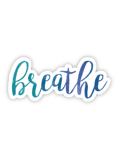 Breathe cursive sticker - Rewired & Real