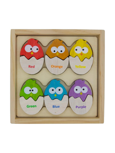 Color 'N Eggs - Bilingual Matching Puzzle - Rewired & Real