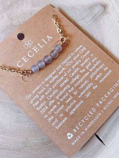 Grey Agate Gemstone Necklaces - Rewired & Real