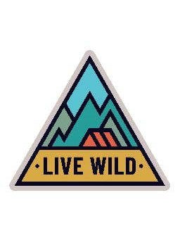 Live Wild Sticker - Rewired & Real