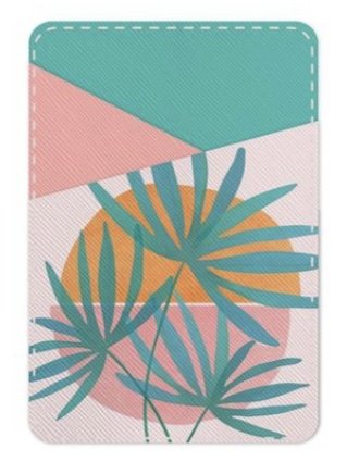 Island Sunset Stick-On Cell  Phone Wallet - Rewired & Real