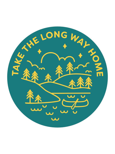 Take the long way home sticker - Rewired & Real